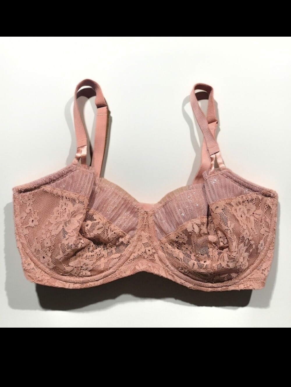 Victoria’s Secret Dream Angels Dusky Orange Lace Unpadded Bra 34DDD